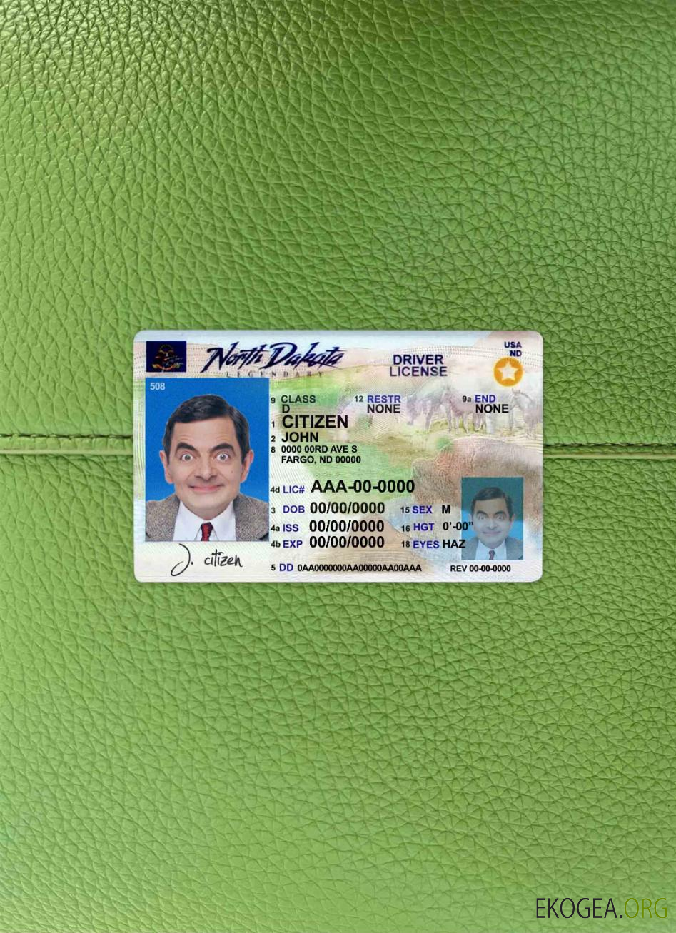 USA Dakota du Nord DL 2020   présent photolook AVANT